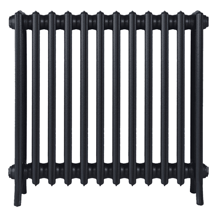 Grace - Astral Grey Dark Cast Iron Column Radiator H700mm x W756mm 4 Column - Wall Hung