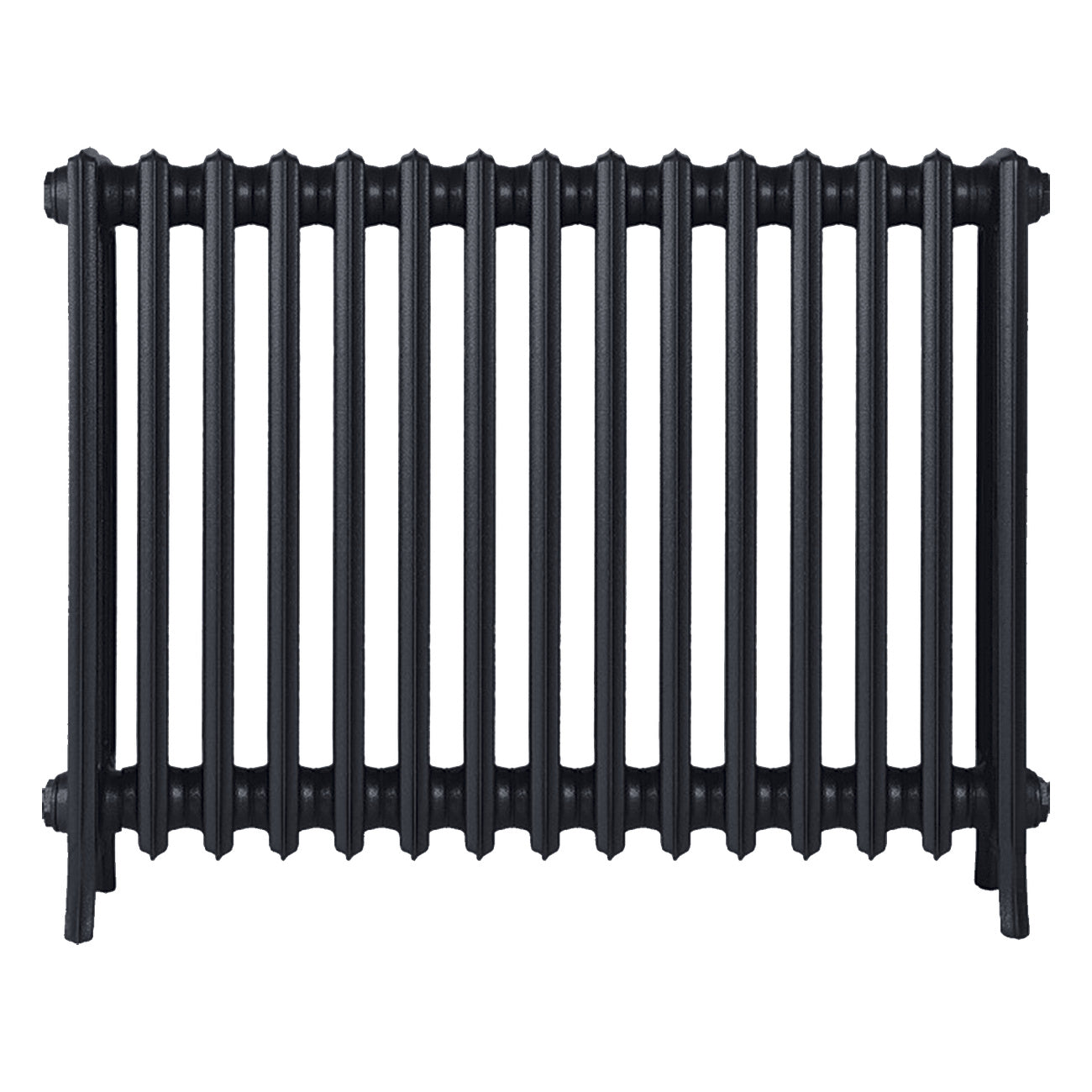 Grace - Astral Grey Dark Cast Iron Column Radiator H700mm x W938mm 4 Column - Wall Hung