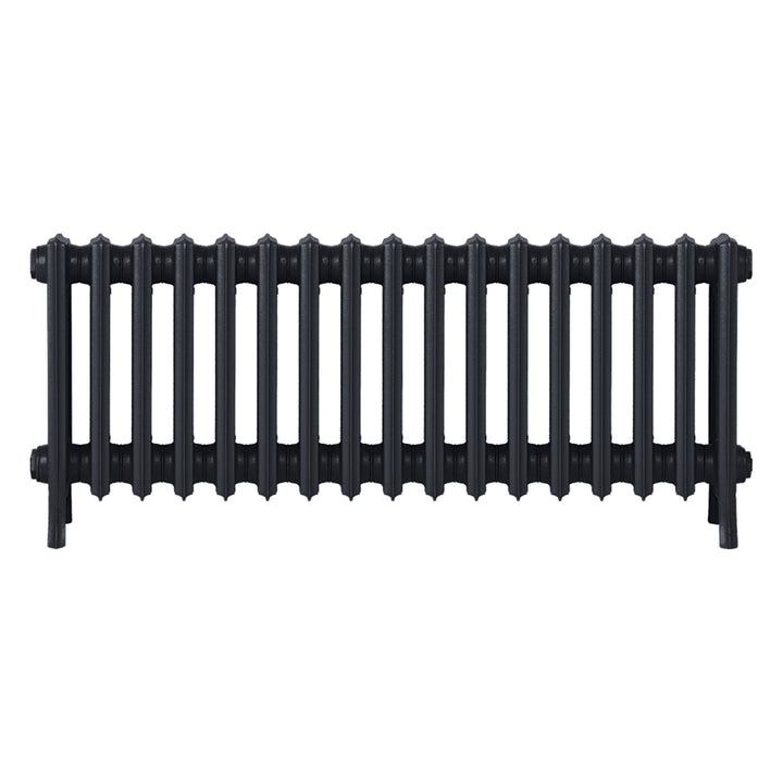 Grace - Astral Grey Dark Cast Iron Column Radiator H450mm x W1059mm 4 Column - Wall Hung