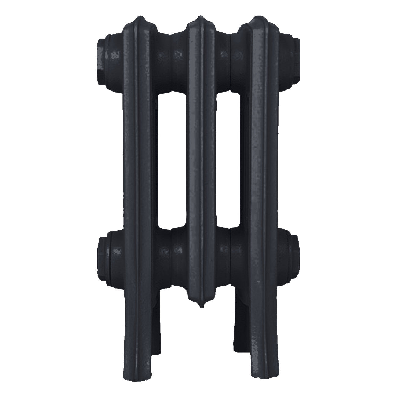 Grace - Astral Grey Dark Cast Iron Column Radiator H300mm x W212mm 4 Column - Wall Hung