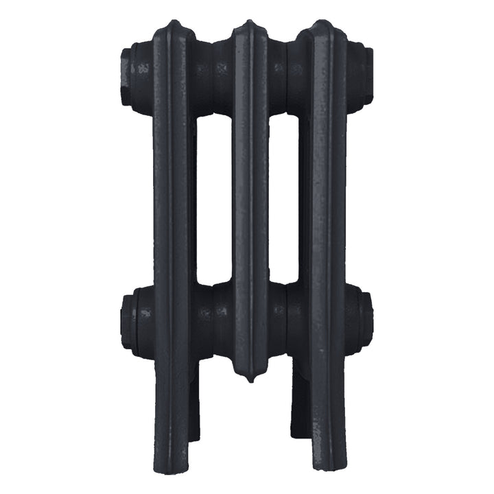 Grace - Astral Grey Dark Cast Iron Column Radiator H300mm x W212mm 4 Column - Wall Hung