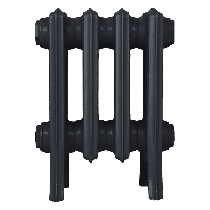 Grace - Astral Grey Dark Cast Iron Column Radiator H300mm x W272mm 4 Column - Wall Hung