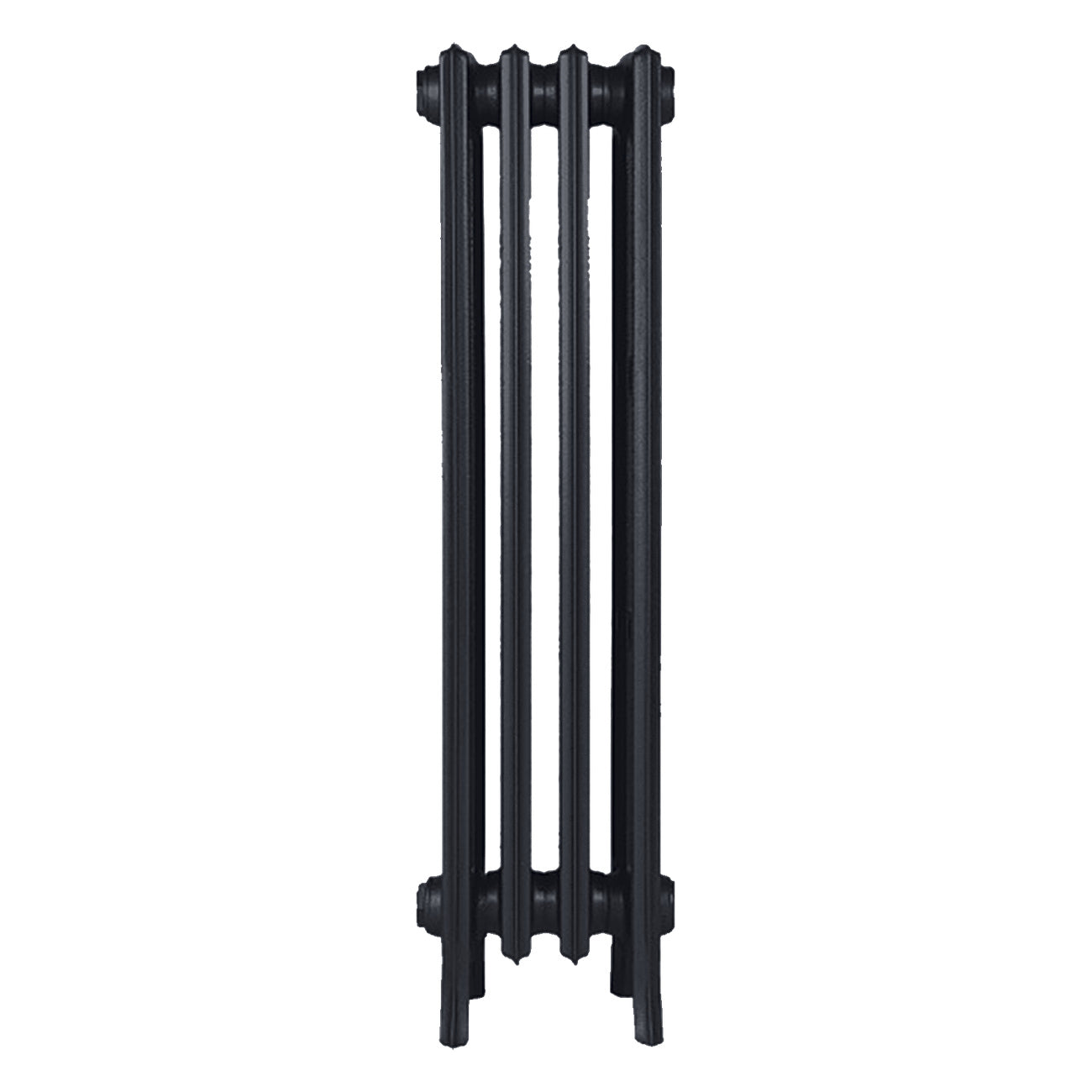 Grace - Astral Grey Dark Cast Iron Column Radiator H950mm x W272mm 4 Column - Floor Standing