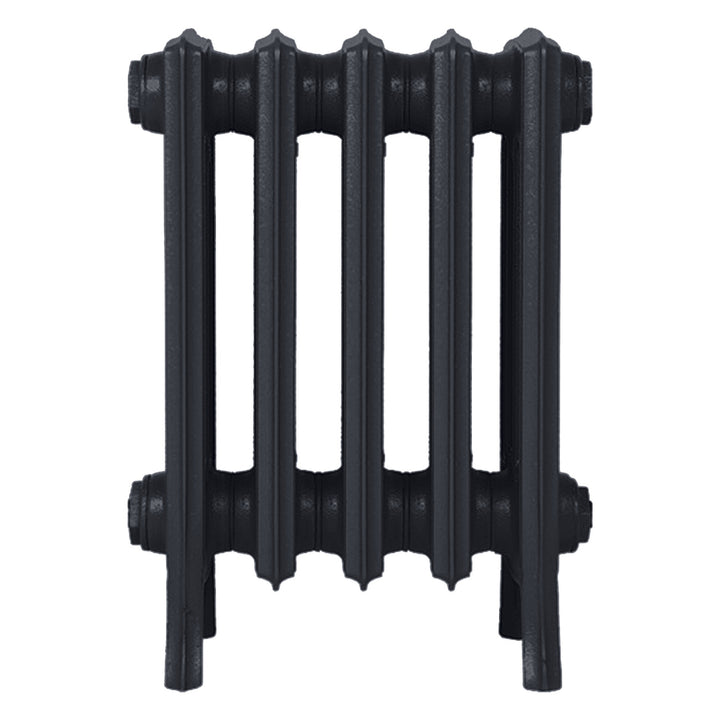 Grace - Astral Grey Dark Cast Iron Column Radiator H450mm x W333mm 4 Column - Wall Hung