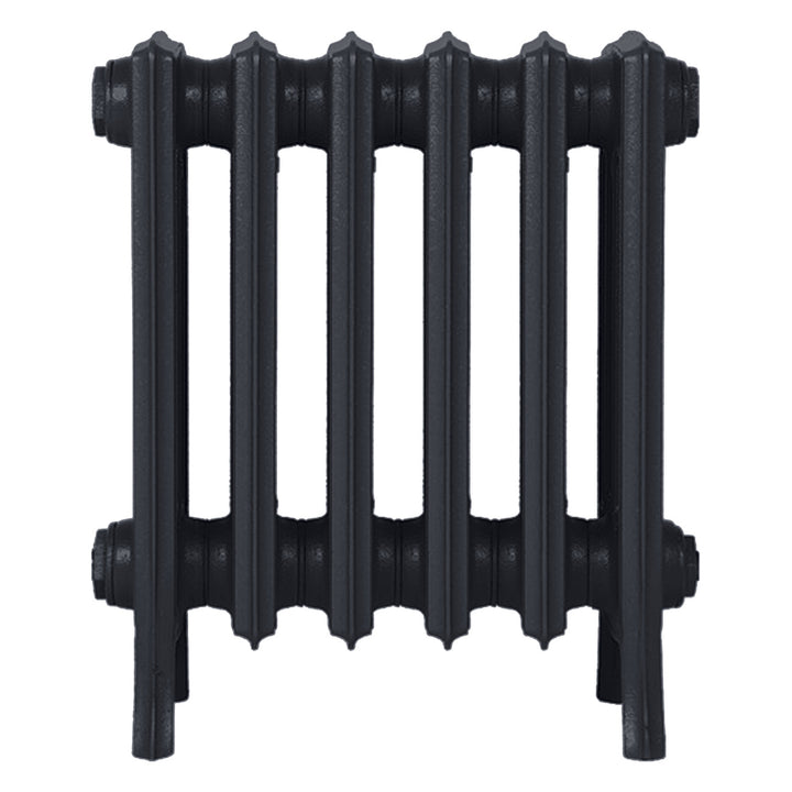 Grace - Astral Grey Dark Cast Iron Column Radiator H450mm x W393mm 4 Column - Wall Hung