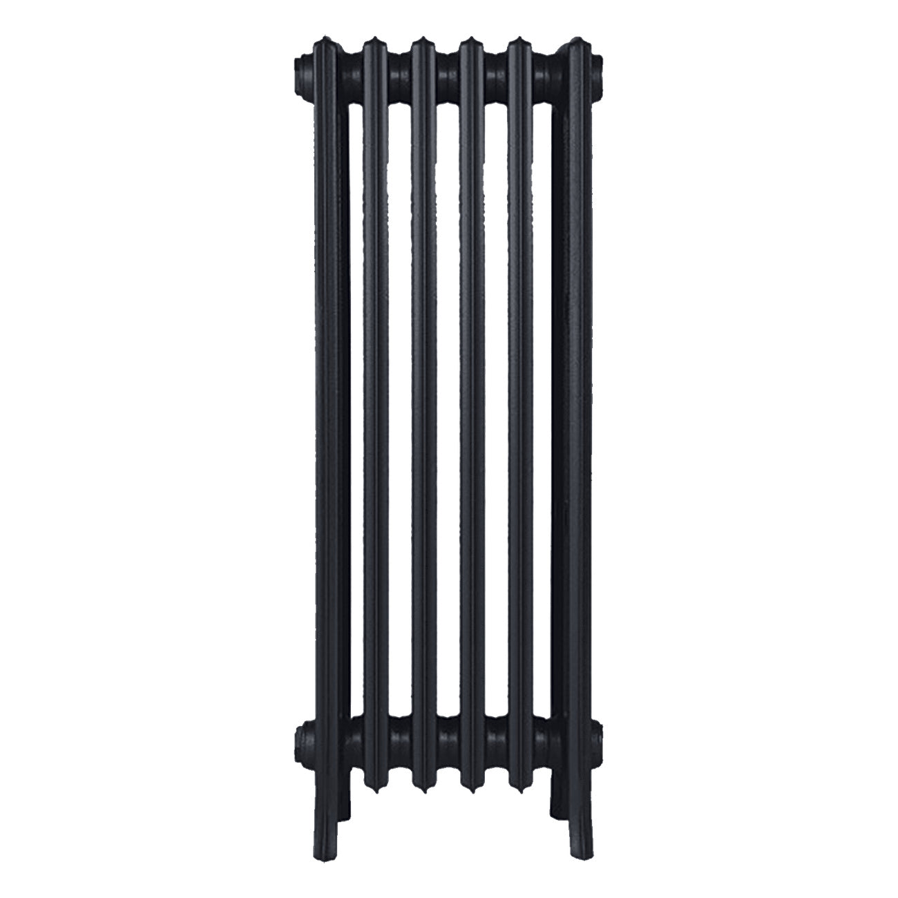 Grace - Astral Grey Dark Cast Iron Column Radiator H950mm x W393mm 4 Column - Floor Standing