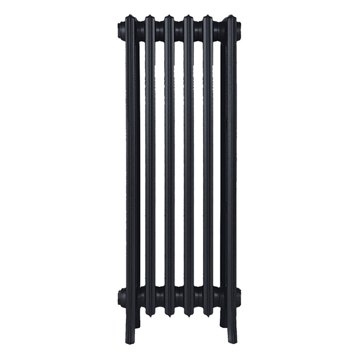 Grace - Astral Grey Dark Cast Iron Column Radiator H950mm x W393mm 4 Column - Floor Standing