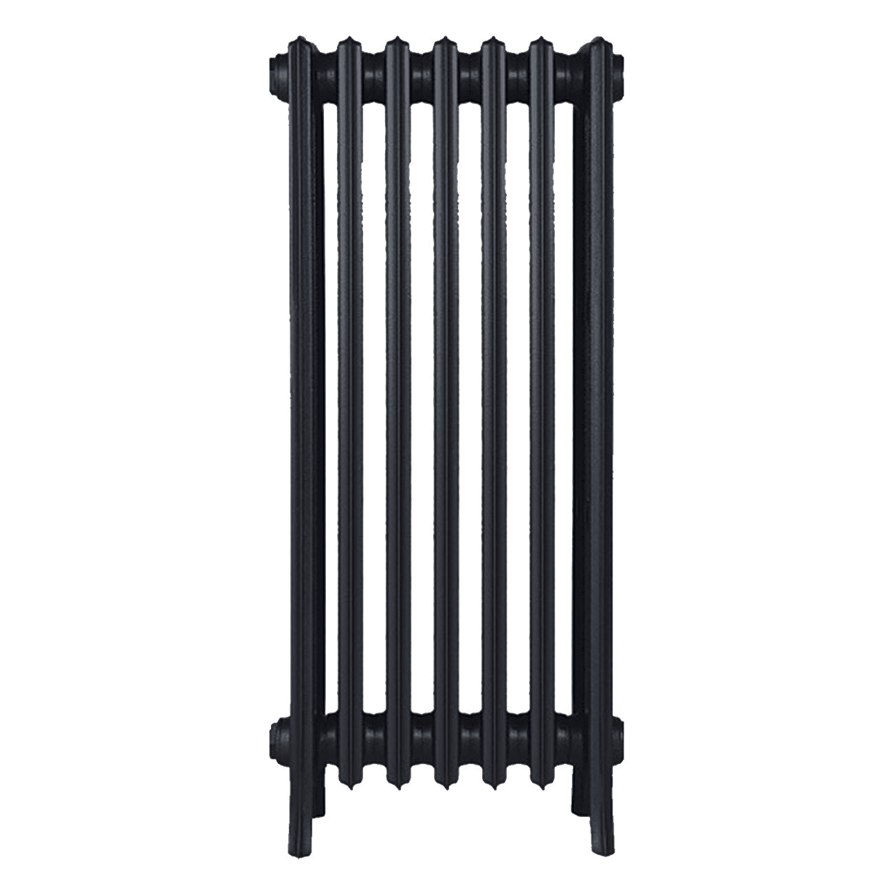 Grace - Astral Grey Dark Cast Iron Column Radiator H950mm x W454mm 4 Column - Floor Standing