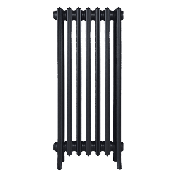 Grace - Astral Grey Dark Cast Iron Column Radiator H950mm x W454mm 4 Column - Floor Standing