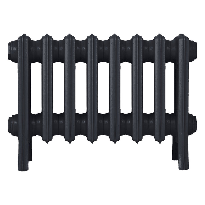 Grace - Astral Grey Dark Cast Iron Column Radiator H350mm x W514mm 4 Column - Floor Standing