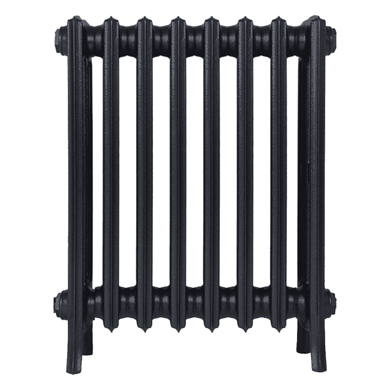 Grace - Astral Grey Dark Cast Iron Column Radiator H650mm x W514mm 4 Column - Floor Standing