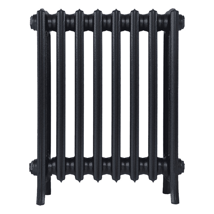Grace - Astral Grey Dark Cast Iron Column Radiator H650mm x W514mm 4 Column - Floor Standing