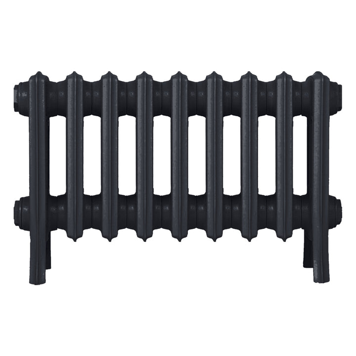 Grace - Astral Grey Dark Cast Iron Column Radiator H300mm x W575mm 4 Column - Wall Hung