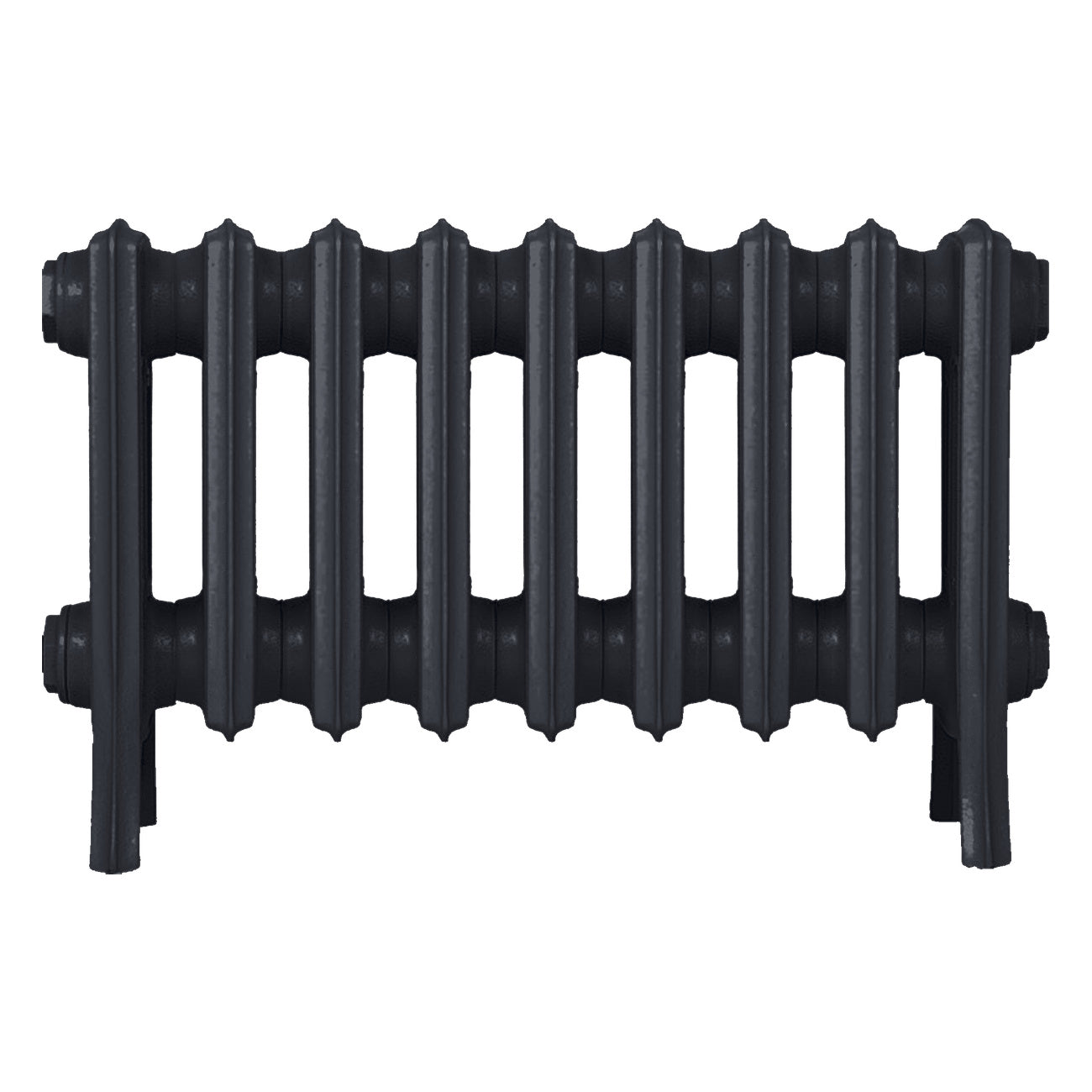Grace - Astral Grey Dark Cast Iron Column Radiator H300mm x W575mm 4 Column - Wall Hung