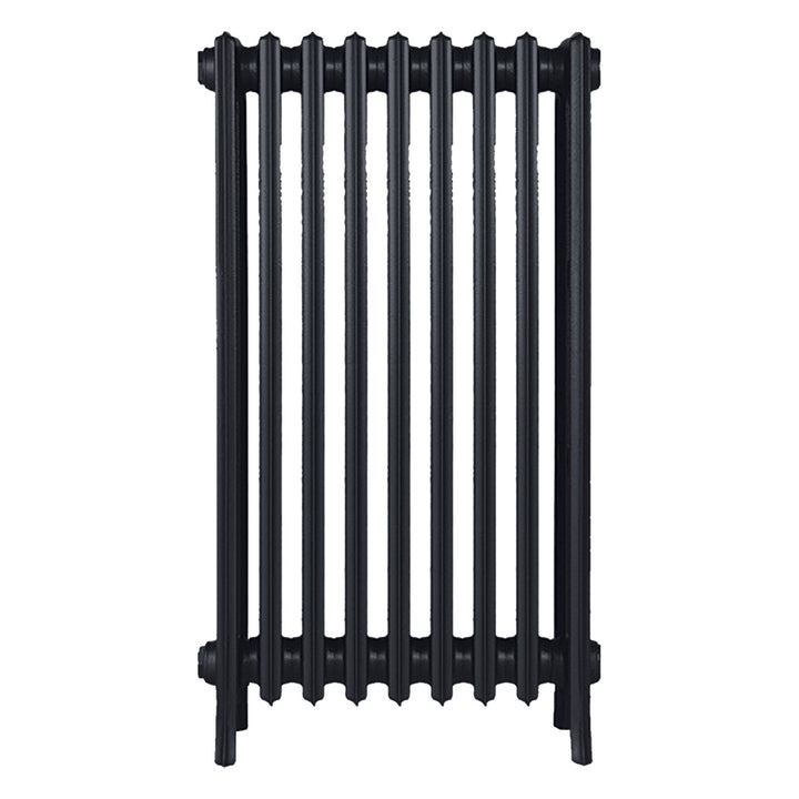 Grace - Astral Grey Dark Cast Iron Column Radiator H950mm x W575mm 4 Column - Floor Standing