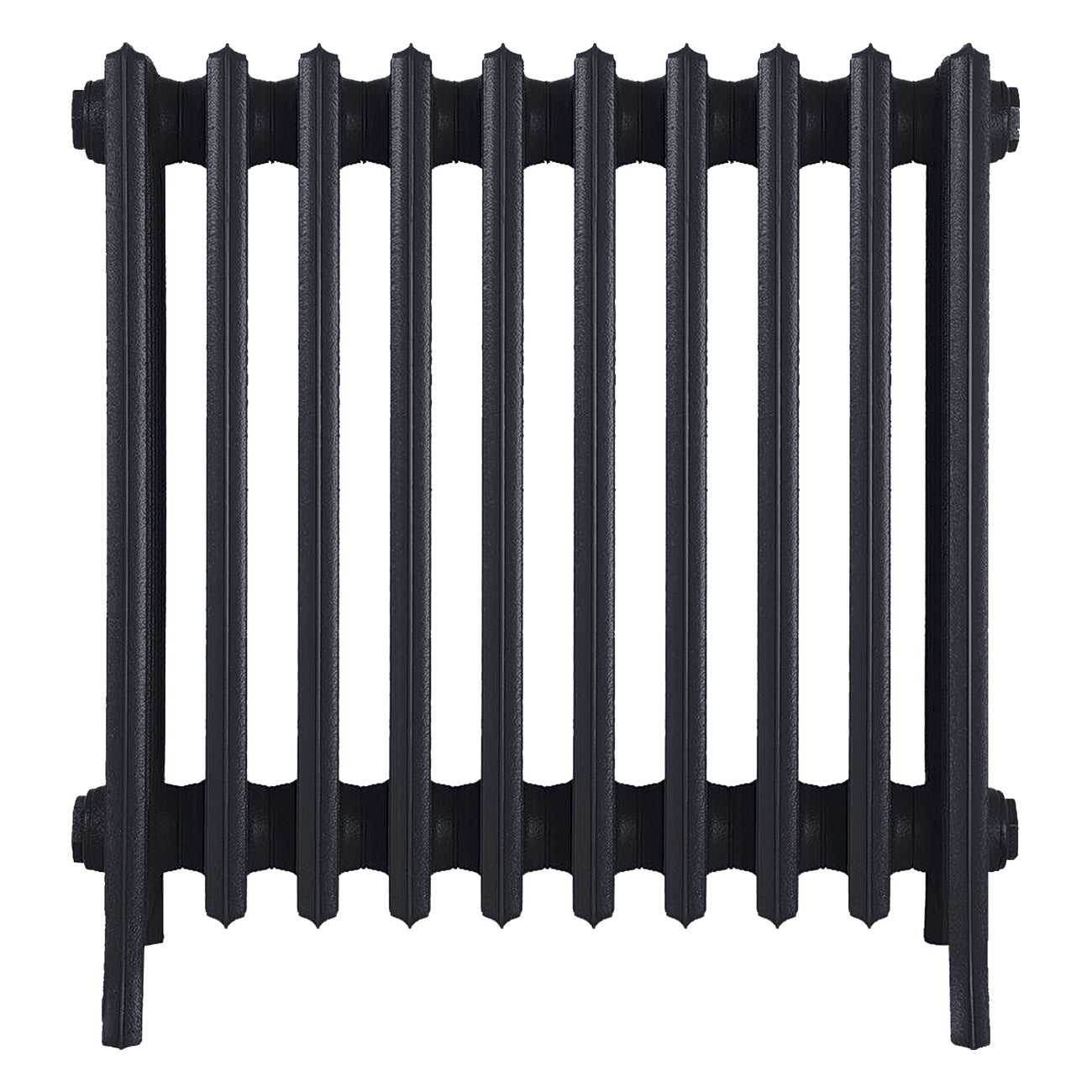 Grace - Astral Grey Dark Cast Iron Column Radiator H600mm x W635mm 6 Column - Wall Hung