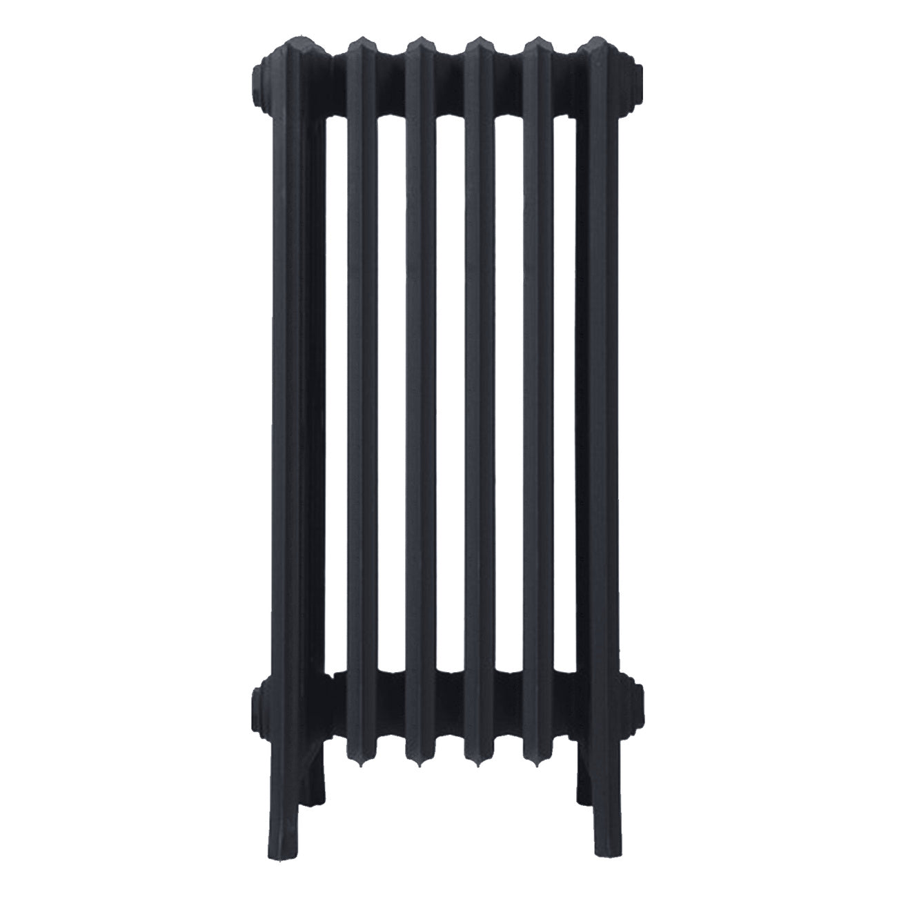 Grace - Astral Grey Dark Cast Iron Column Radiator H700mm x W393mm 6 Column - Wall Hung