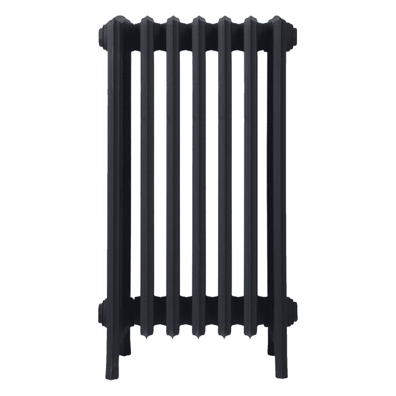 Grace - Astral Grey Dark Cast Iron Column Radiator H700mm x W454mm 6 Column - Wall Hung