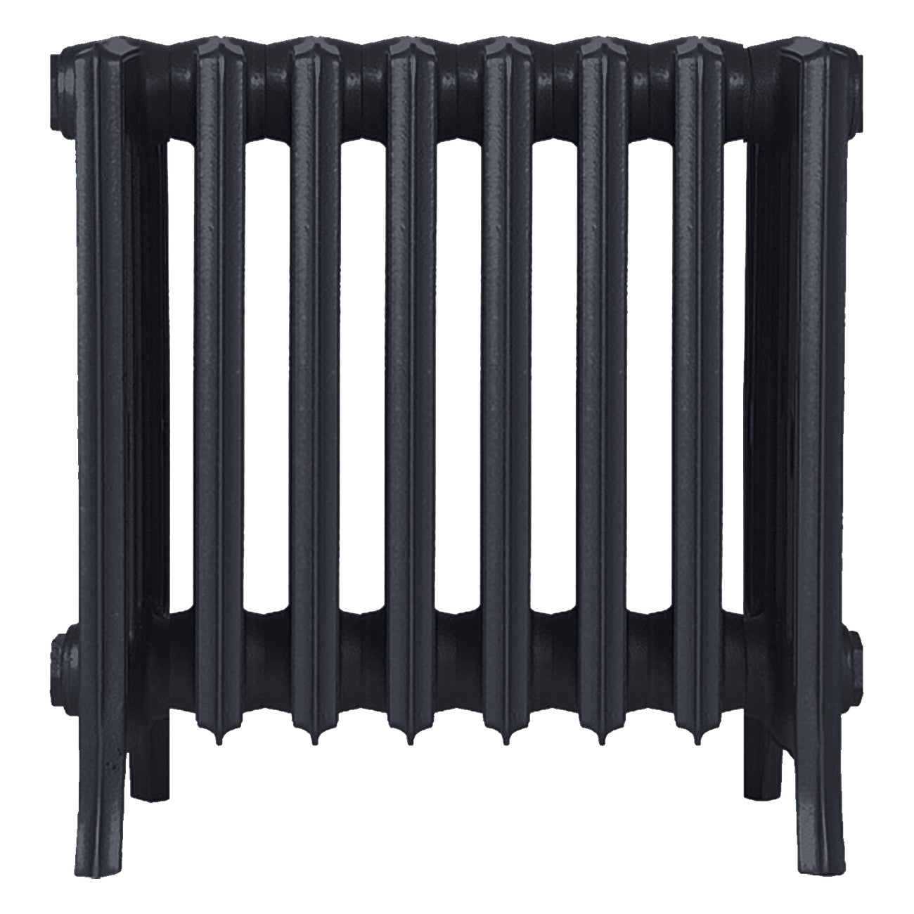 Grace - Astral Grey Dark Cast Iron Column Radiator H450mm x W514mm 6 Column - Wall Hung