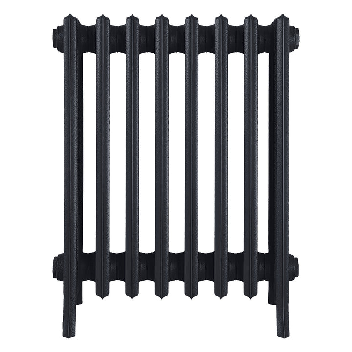 Grace - Astral Grey Dark Cast Iron Column Radiator H600mm x W514mm 6 Column - Wall Hung
