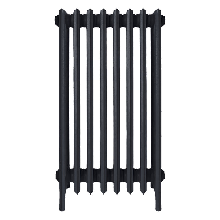 Grace - Astral Grey Dark Cast Iron Column Radiator H950mm x W514mm 6 Column - Floor Standing