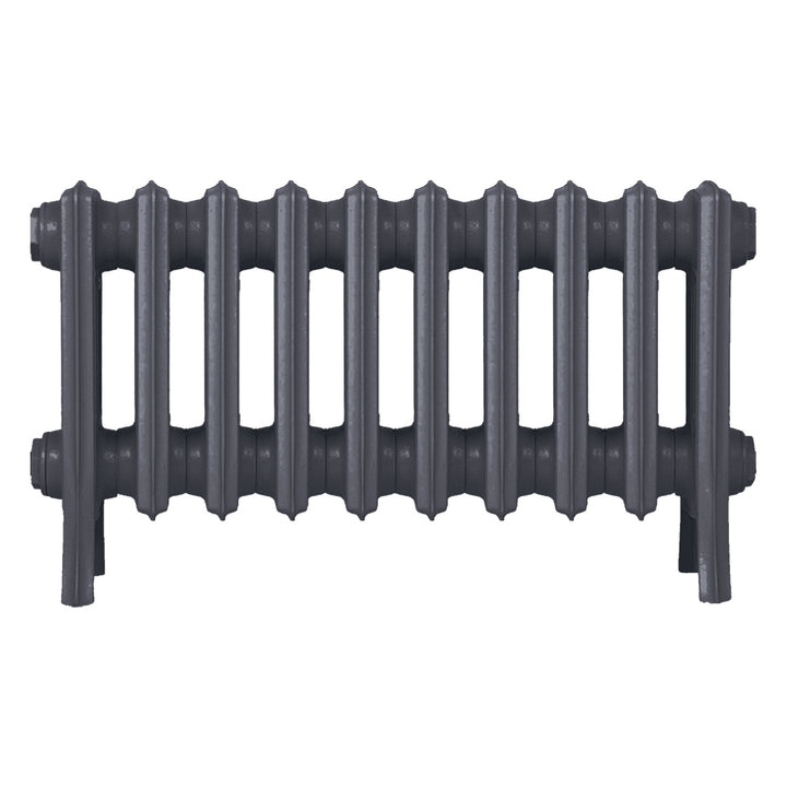 Grace - Astral Grey Mid Cast Iron Column Radiator H300mm x W635mm 4 Column - Wall Hung