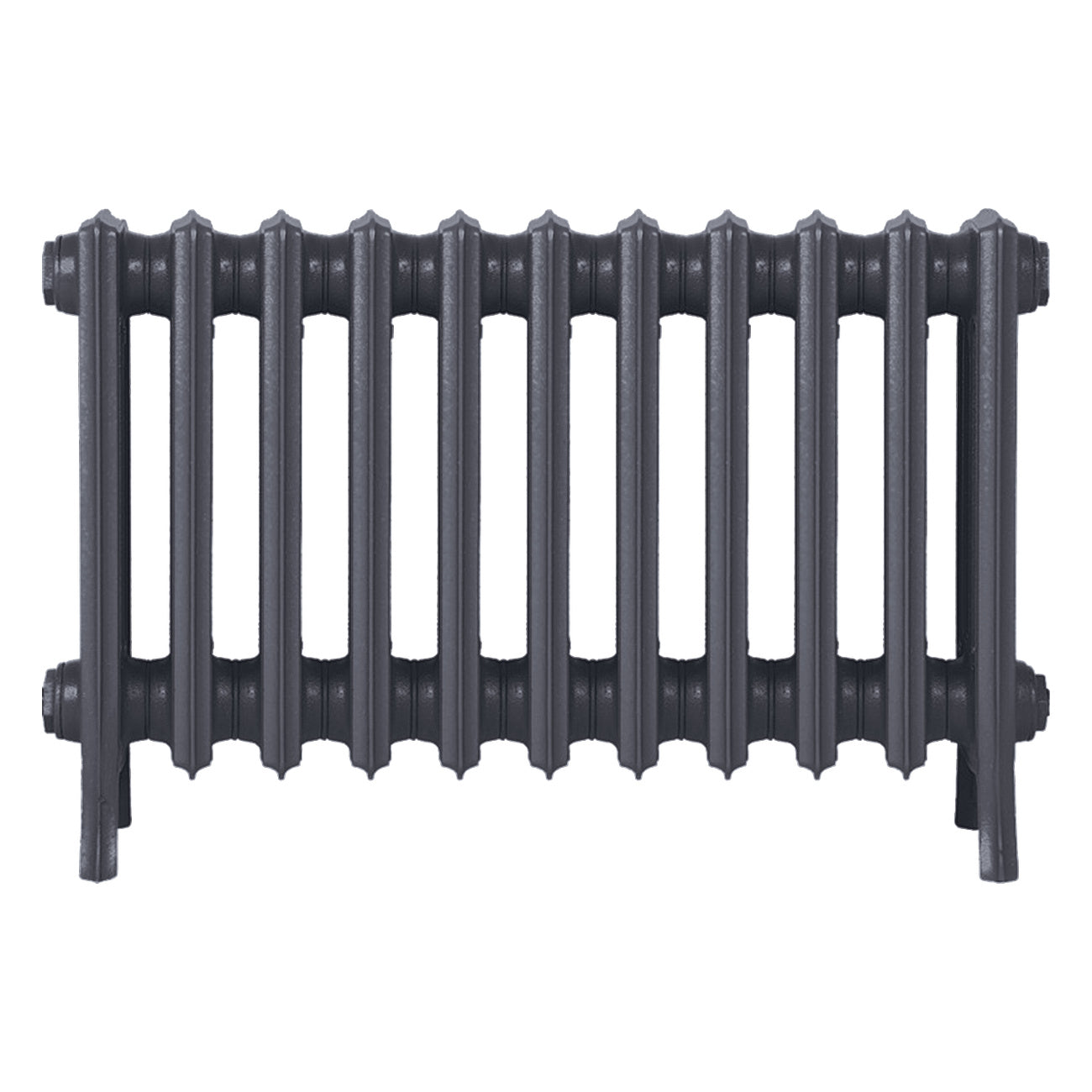 Grace - Astral Grey Mid Cast Iron Column Radiator H450mm x W696mm 4 Column - Wall Hung