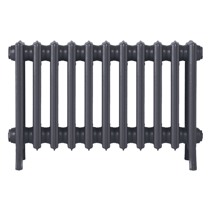 Grace - Astral Grey Mid Cast Iron Column Radiator H450mm x W696mm 4 Column - Wall Hung