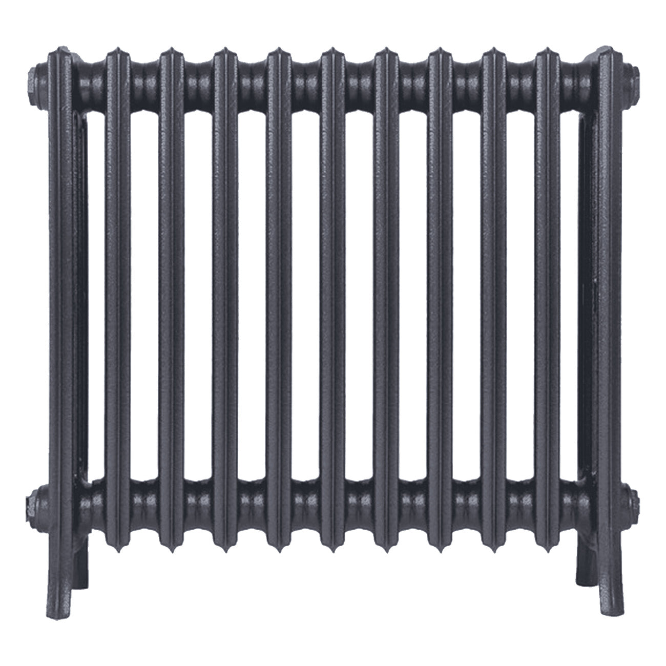 Grace - Astral Grey Mid Cast Iron Column Radiator H600mm x W696mm 4 Column - Wall Hung