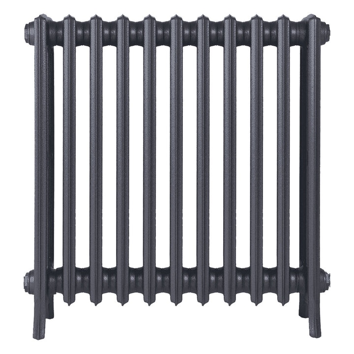Grace - Astral Grey Mid Cast Iron Column Radiator H700mm x W696mm 4 Column - Wall Hung