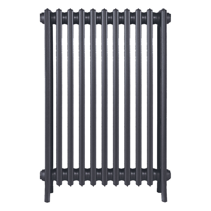 Grace - Astral Grey Mid Cast Iron Column Radiator H950mm x W696mm 4 Column - Floor Standing