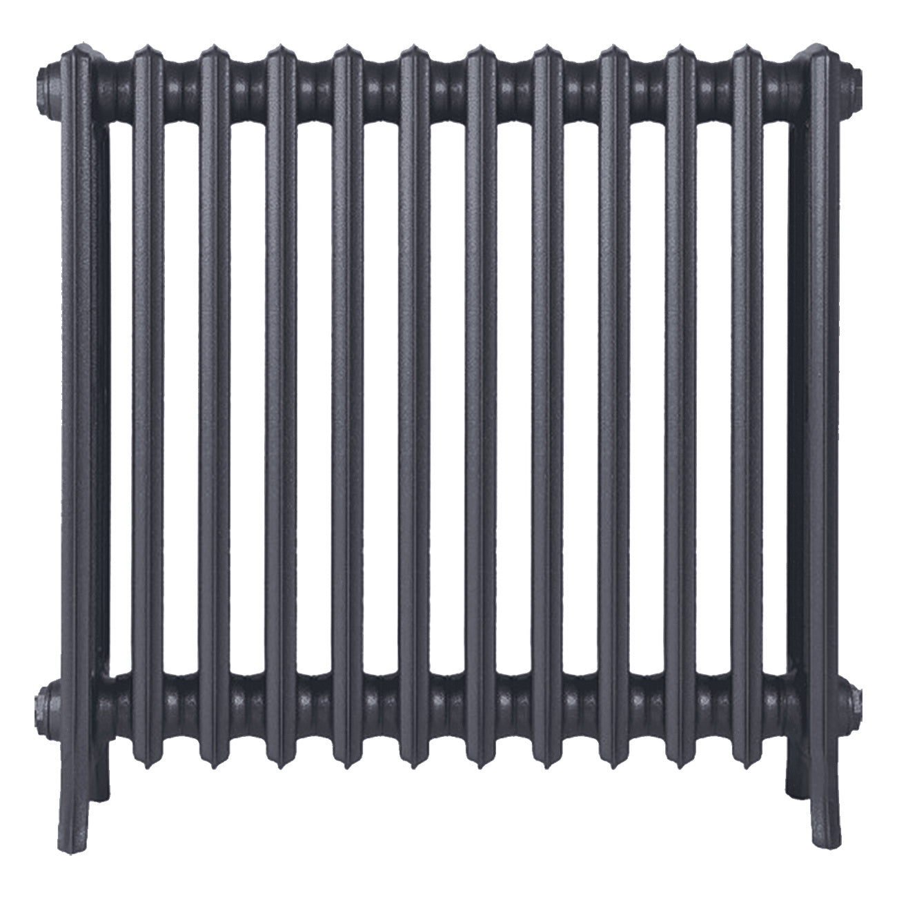 Grace - Astral Grey Mid Cast Iron Column Radiator H700mm x W756mm 4 Column - Wall Hung