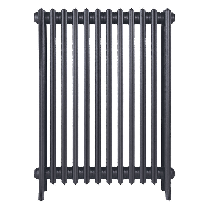 Grace - Astral Grey Mid Cast Iron Column Radiator H950mm x W756mm 4 Column - Floor Standing