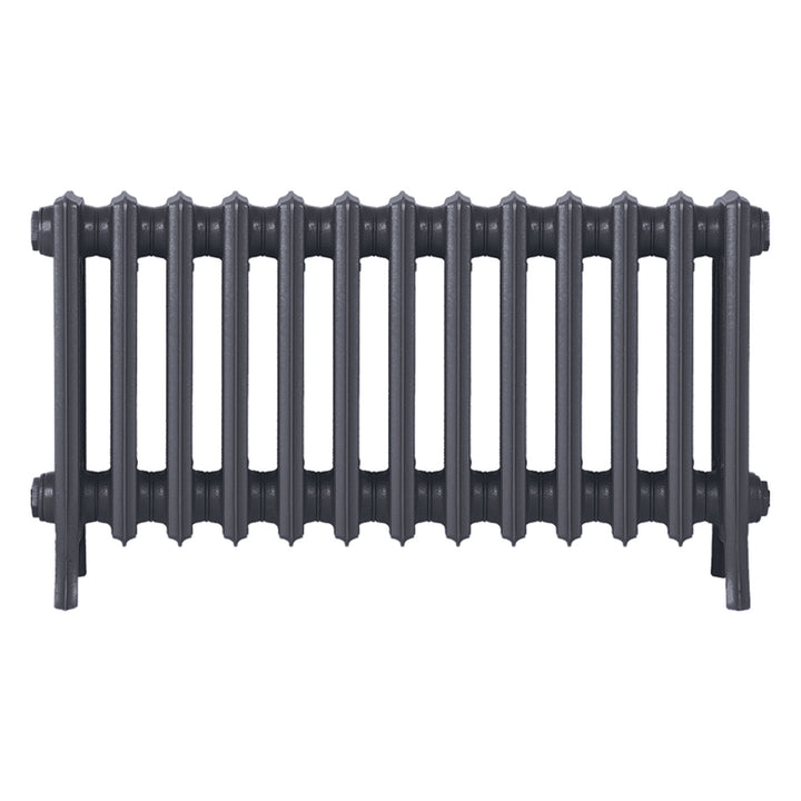 Grace - Astral Grey Mid Cast Iron Column Radiator H450mm x W817mm 4 Column - Wall Hung