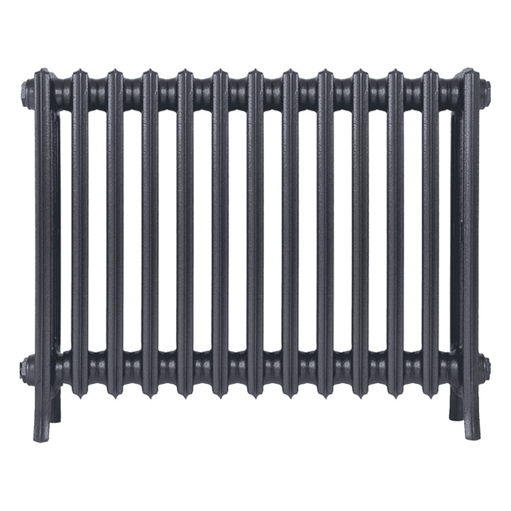 Grace - Astral Grey Mid Cast Iron Column Radiator H600mm x W817mm 4 Column - Wall Hung