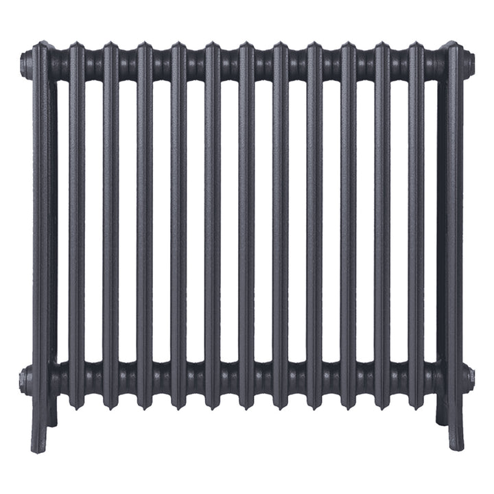 Grace - Astral Grey Mid Cast Iron Column Radiator H700mm x W817mm 4 Column - Wall Hung