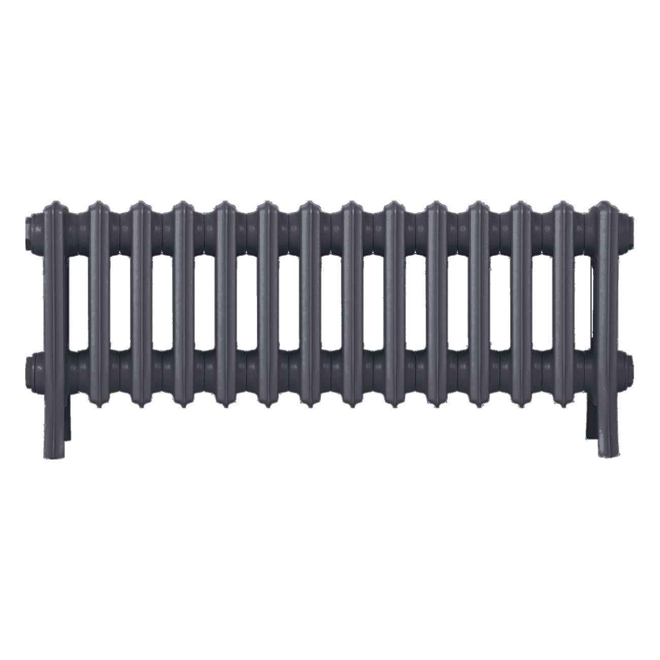 Grace - Astral Grey Mid Cast Iron Column Radiator H350mm x W877mm 4 Column - Floor Standing