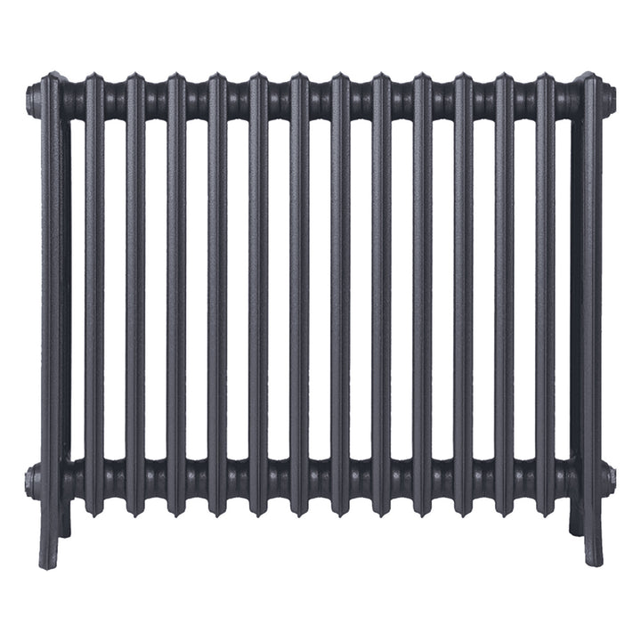 Grace - Astral Grey Mid Cast Iron Column Radiator H700mm x W877mm 4 Column - Wall Hung