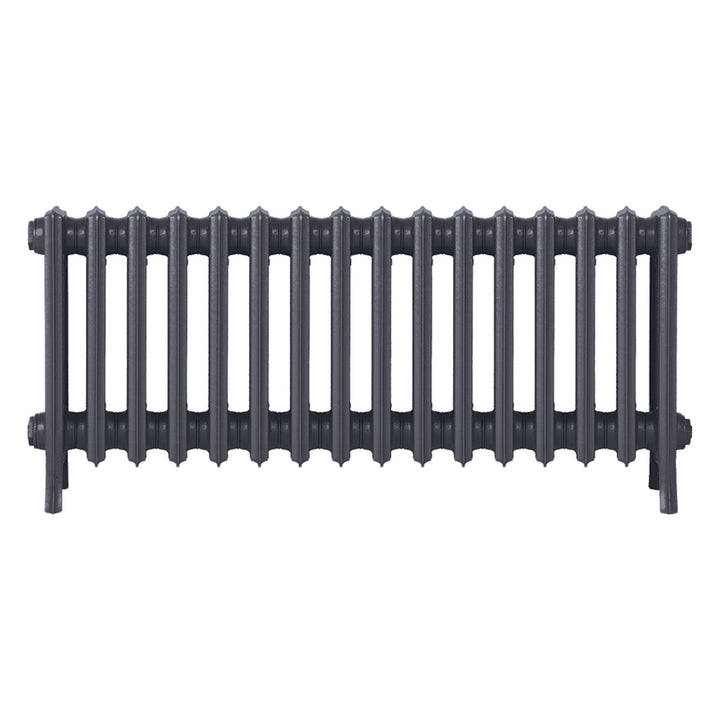 Grace - Astral Grey Mid Cast Iron Column Radiator H450mm x W998mm 4 Column - Wall Hung