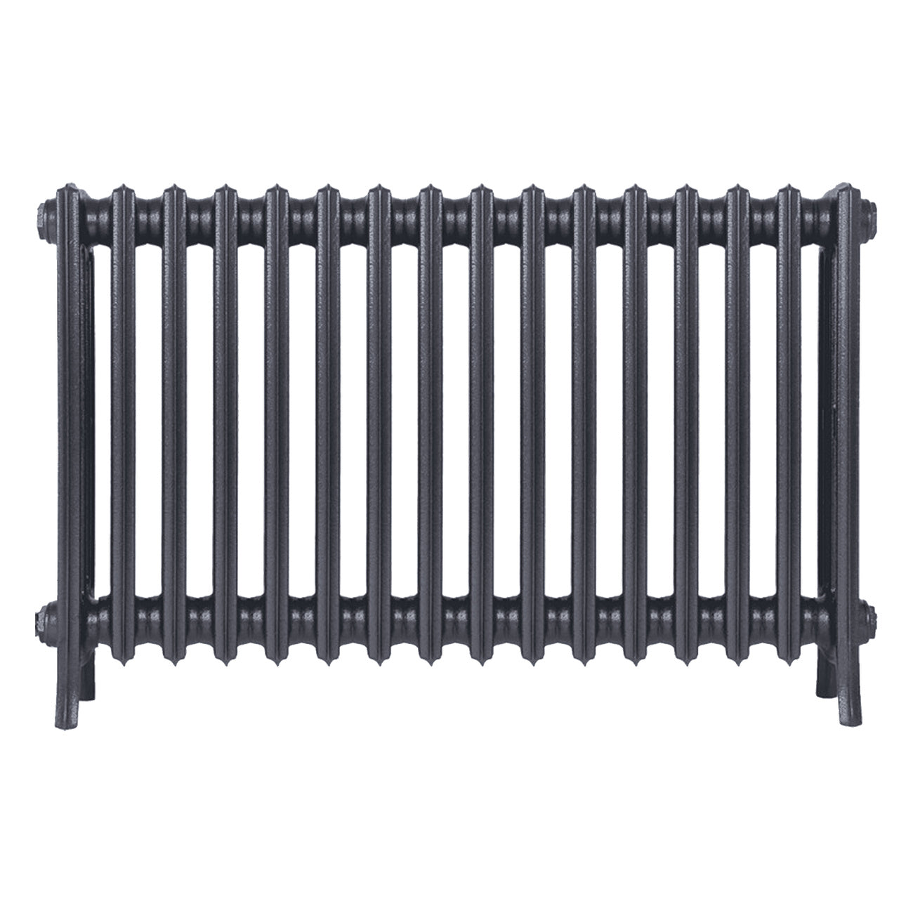 Grace - Astral Grey Mid Cast Iron Column Radiator H600mm x W998mm 4 Column - Wall Hung