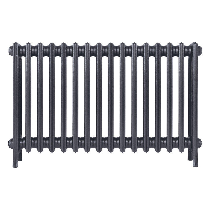 Grace - Astral Grey Mid Cast Iron Column Radiator H600mm x W998mm 4 Column - Wall Hung