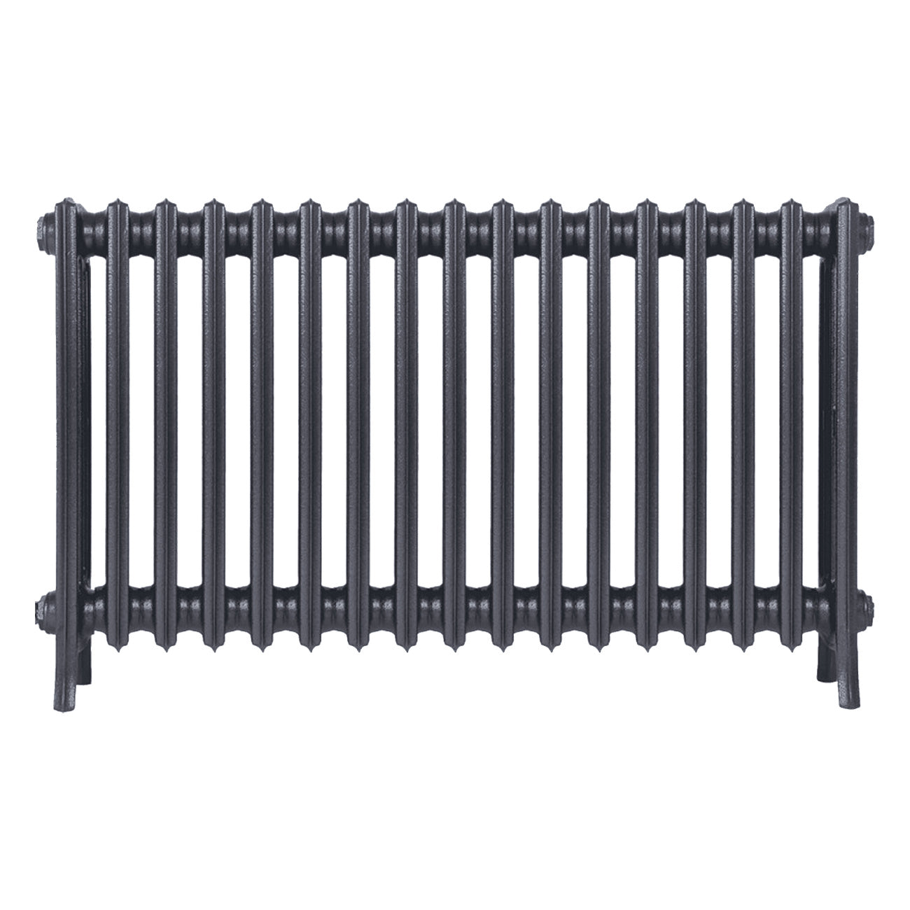Grace - Astral Grey Mid Cast Iron Column Radiator H650mm x W1059mm 4 Column - Floor Standing