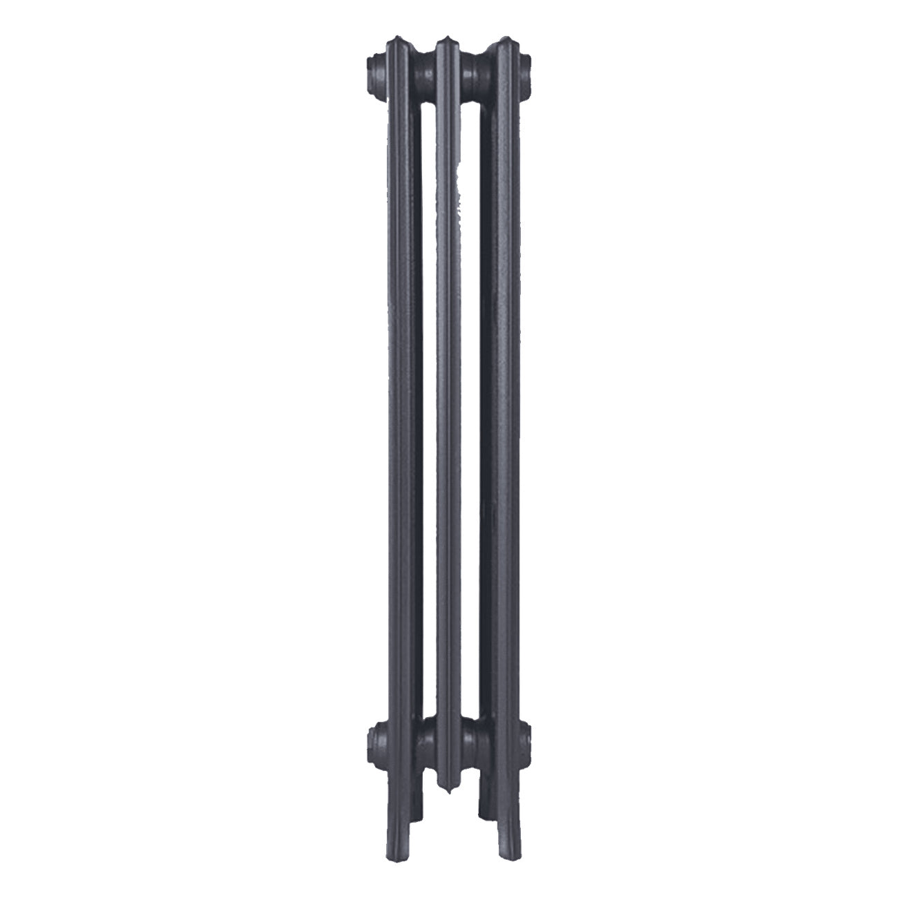 Grace - Astral Grey Mid Cast Iron Column Radiator H950mm x W212mm 4 Column - Floor Standing