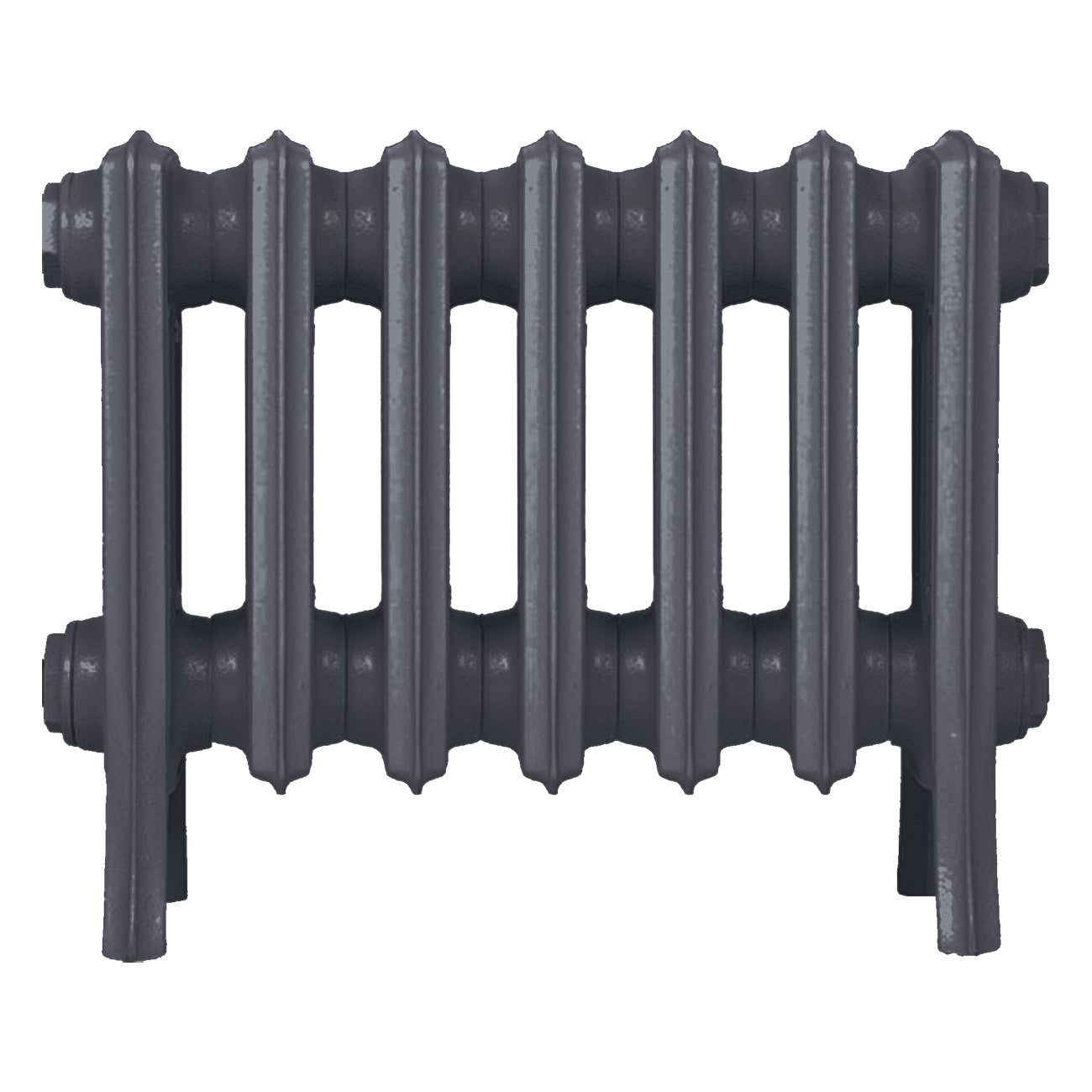 Grace - Astral Grey Mid Cast Iron Column Radiator H350mm x W454mm 4 Column - Floor Standing