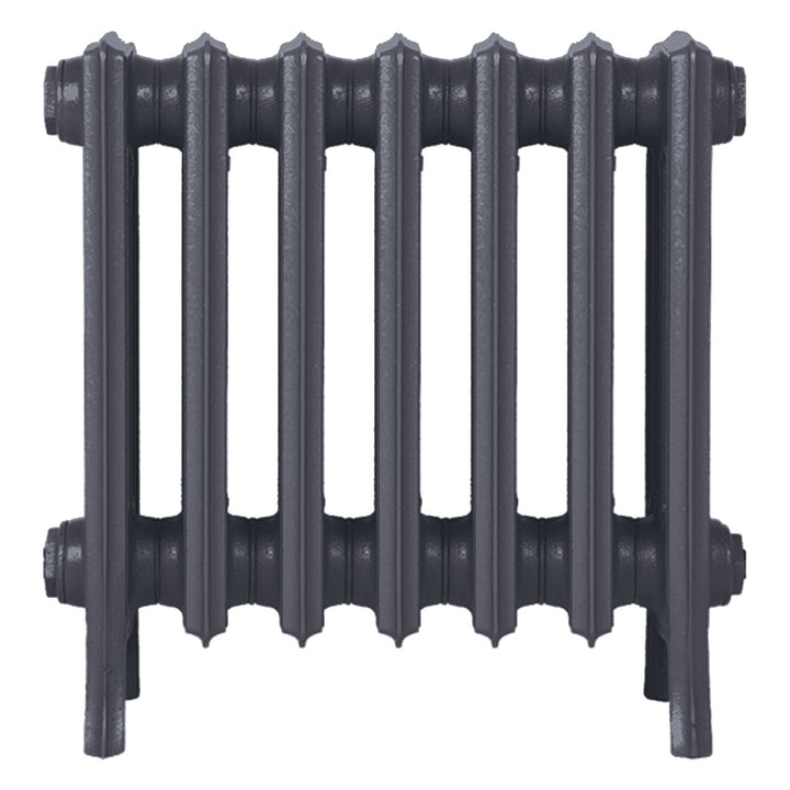 Grace - Astral Grey Mid Cast Iron Column Radiator H450mm x W454mm 4 Column - Wall Hung