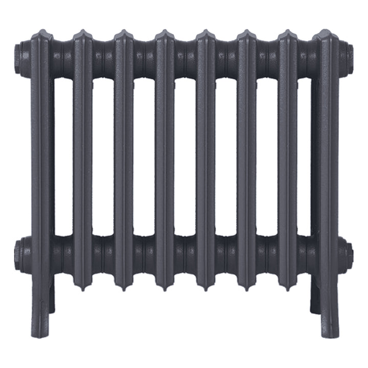 Grace - Astral Grey Mid Cast Iron Column Radiator H450mm x W514mm 4 Column - Wall Hung