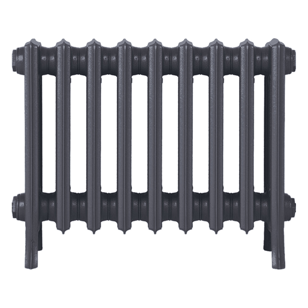 Grace - Astral Grey Mid Cast Iron Column Radiator H450mm x W575mm 4 Column - Wall Hung
