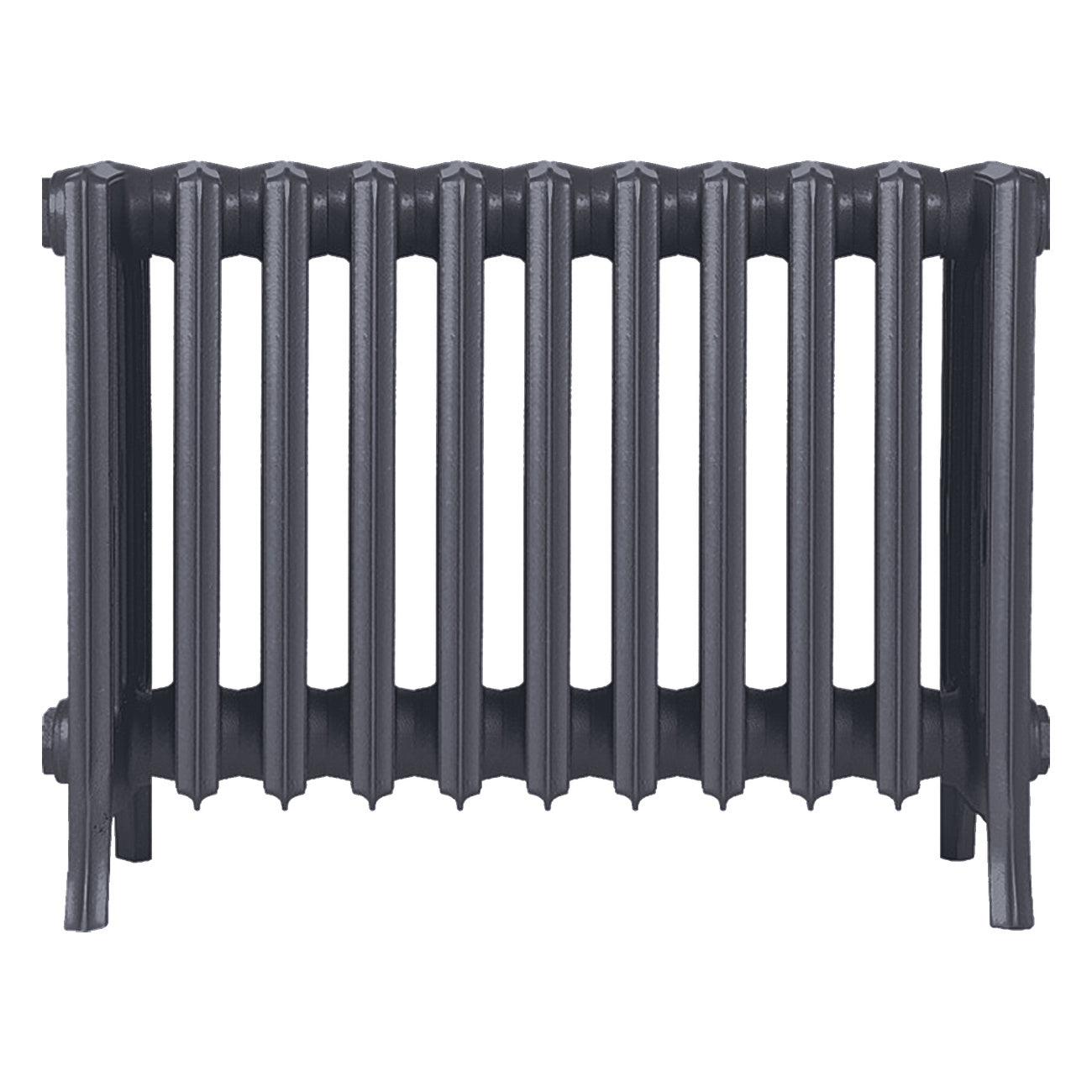 Grace - Astral Grey Mid Cast Iron Column Radiator H450mm x W696mm 6 Column - Wall Hung