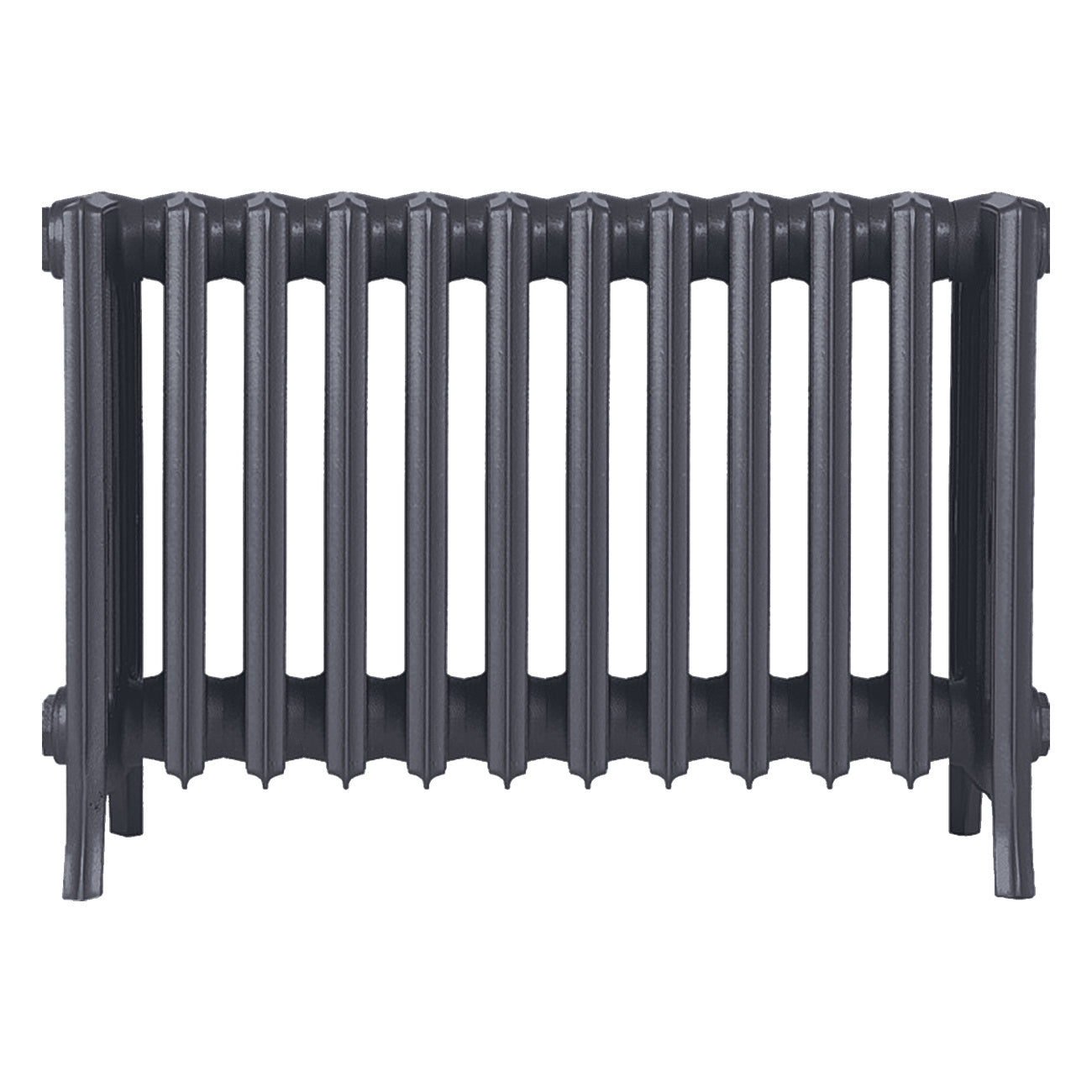 Grace - Astral Grey Mid Cast Iron Column Radiator H450mm x W756mm 6 Column - Wall Hung