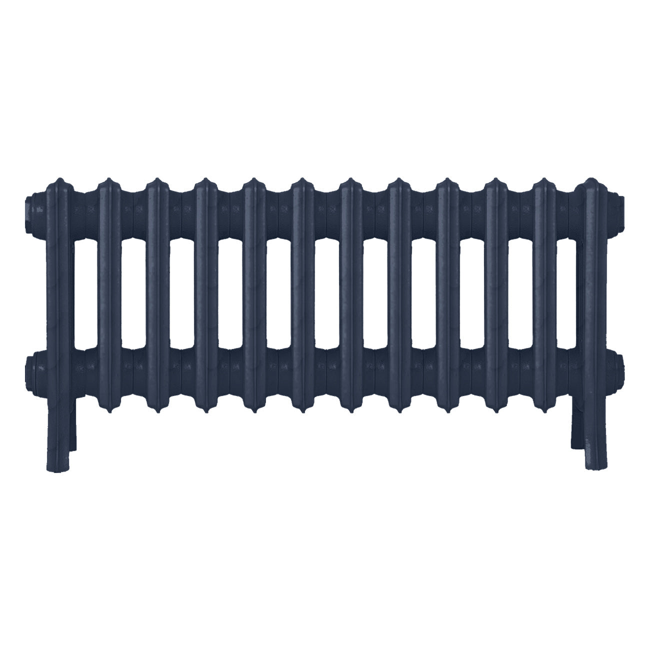 Grace - Anthracite Cast Iron Column Radiator H300mm x W756mm 4 Column - Wall Hung